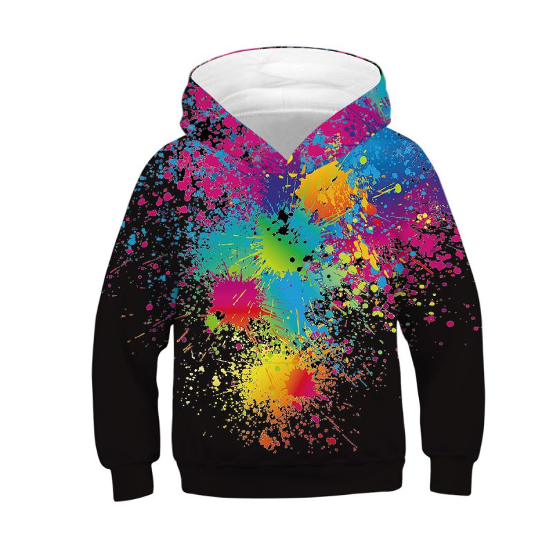 Digital Printed Children's Hooded Sweater For Kids - Afbeelding 5