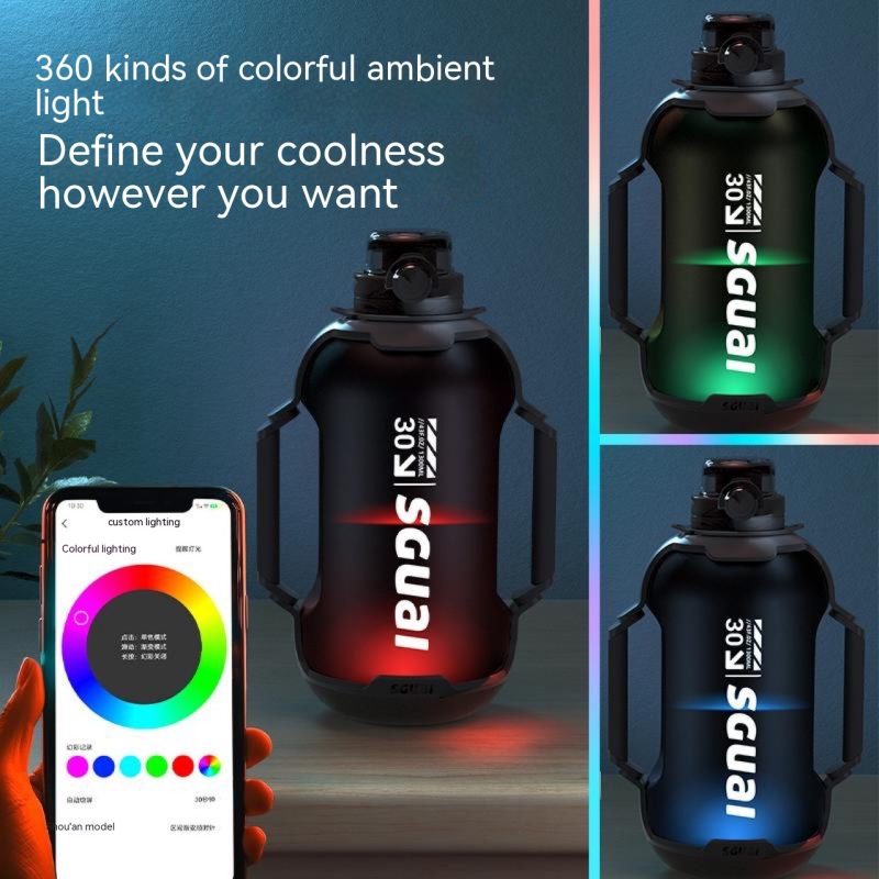 Smart Sports Bottle T30 Portable Sports Fitness Kettle Water Cup - Afbeelding 6