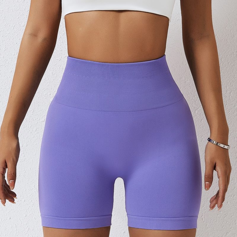 Seamless Yoga Shorts In Europe And The United States With High Hips And Waist - Afbeelding 6