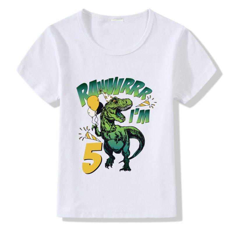 Children's T-shirt Numbers 1-9 Birthday T-shirt - Afbeelding 5