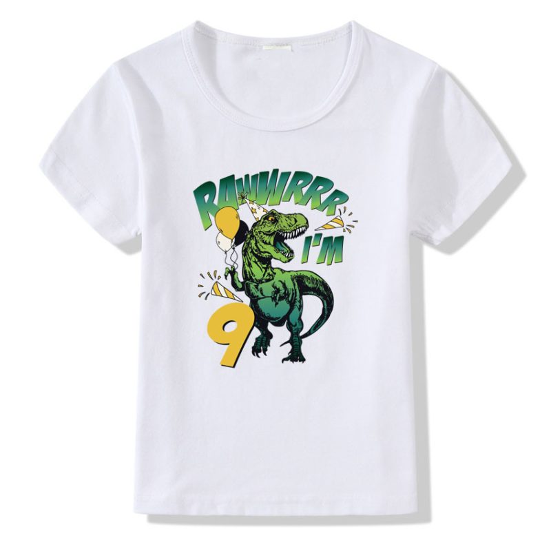 Children's T-shirt Numbers 1-9 Birthday T-shirt - Afbeelding 9