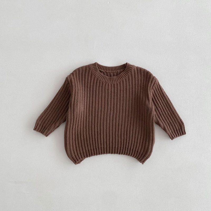 Handmade Thick Needle Kids' Sweater Pullover Sweater - Afbeelding 8