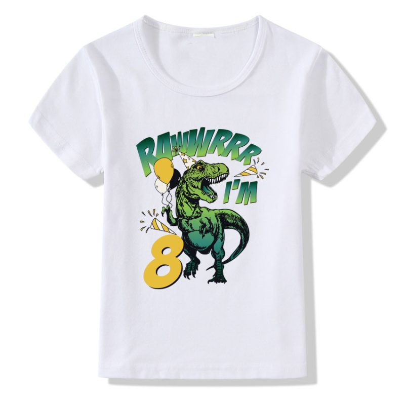 Children's T-shirt Numbers 1-9 Birthday T-shirt - Afbeelding 8