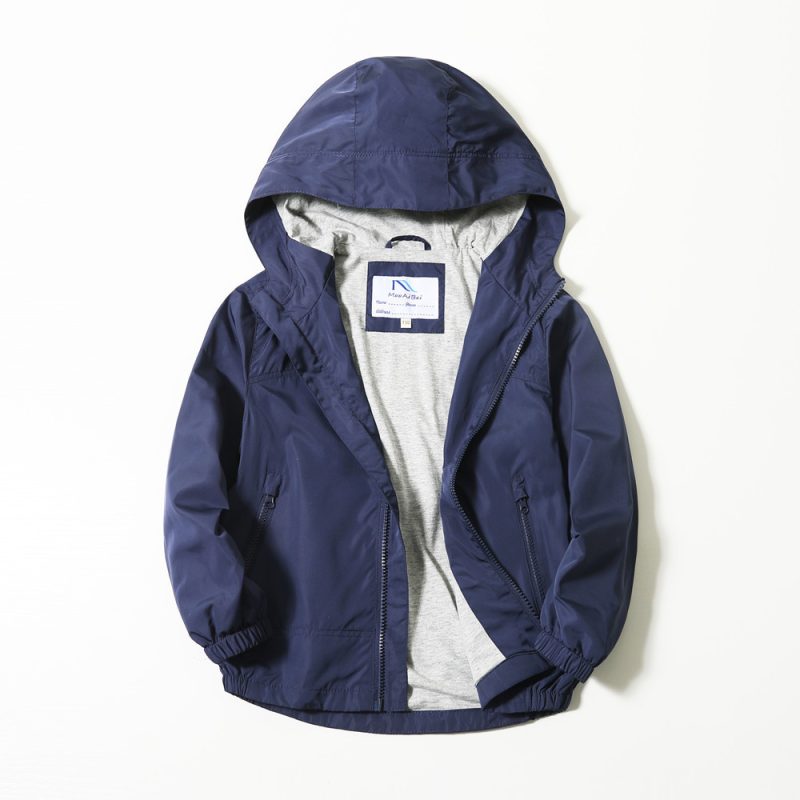 Coat Jacket Autumn New Medium And Big Kids Hood