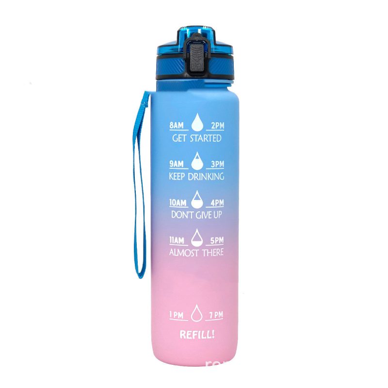 Sports Frosted Gradient Water Bottle - Afbeelding 3