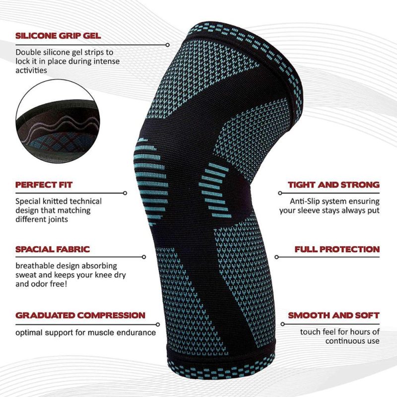 Sports Knee Pads Knitted Sports Knee Pads - Afbeelding 2