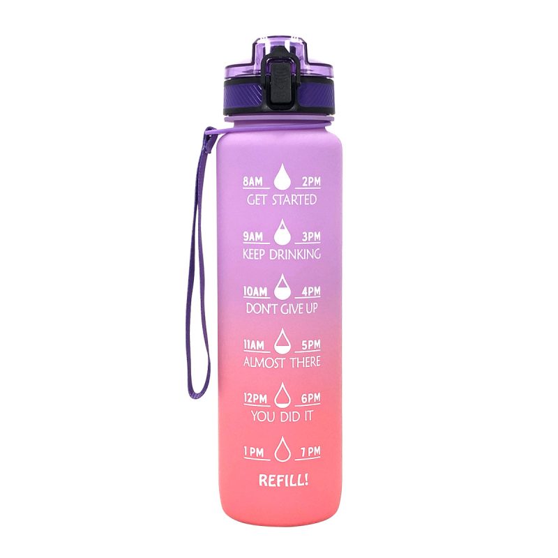 Sports Frosted Gradient Water Bottle - Afbeelding 5