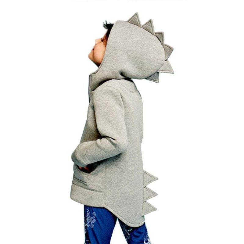 Boys Clothes Kids Baby Boy Jacket Dinosaur Hooded Coat - Afbeelding 2