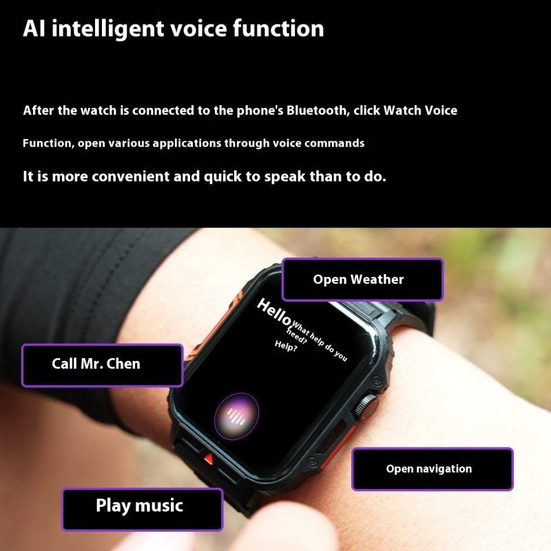 Smart Wireless Call Sport Step Counting Watch - Afbeelding 4