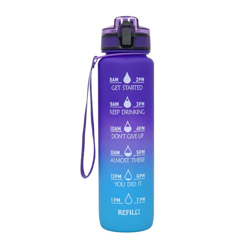 Sports Frosted Gradient Water Bottle - Afbeelding 7