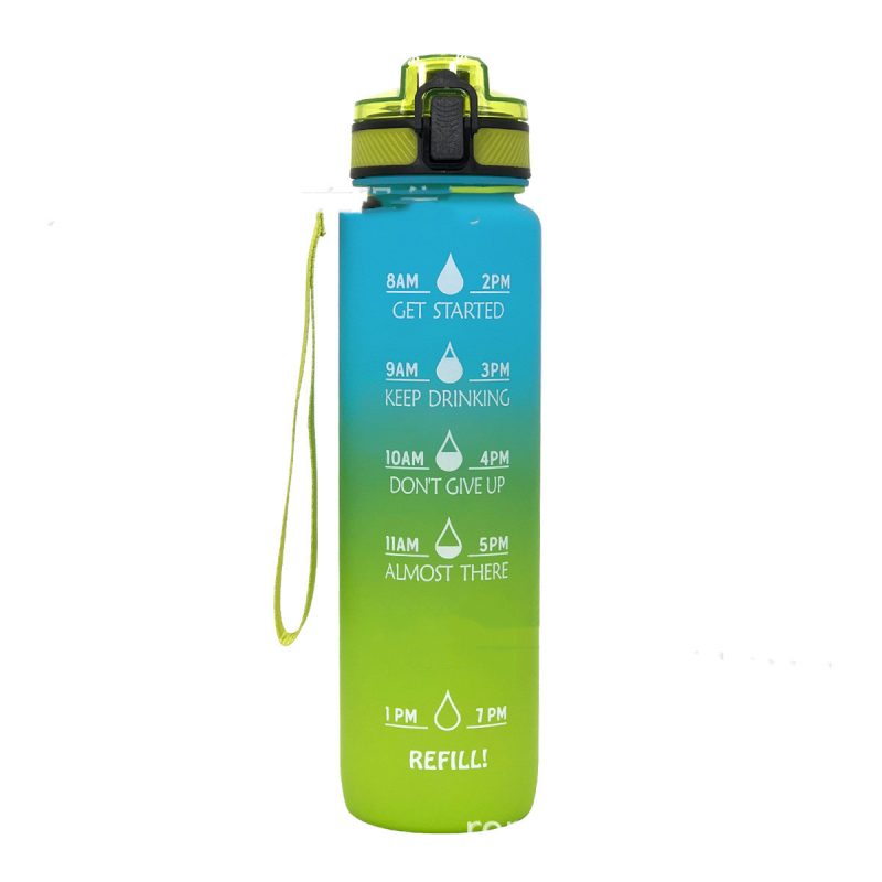 Sports Frosted Gradient Water Bottle - Afbeelding 4