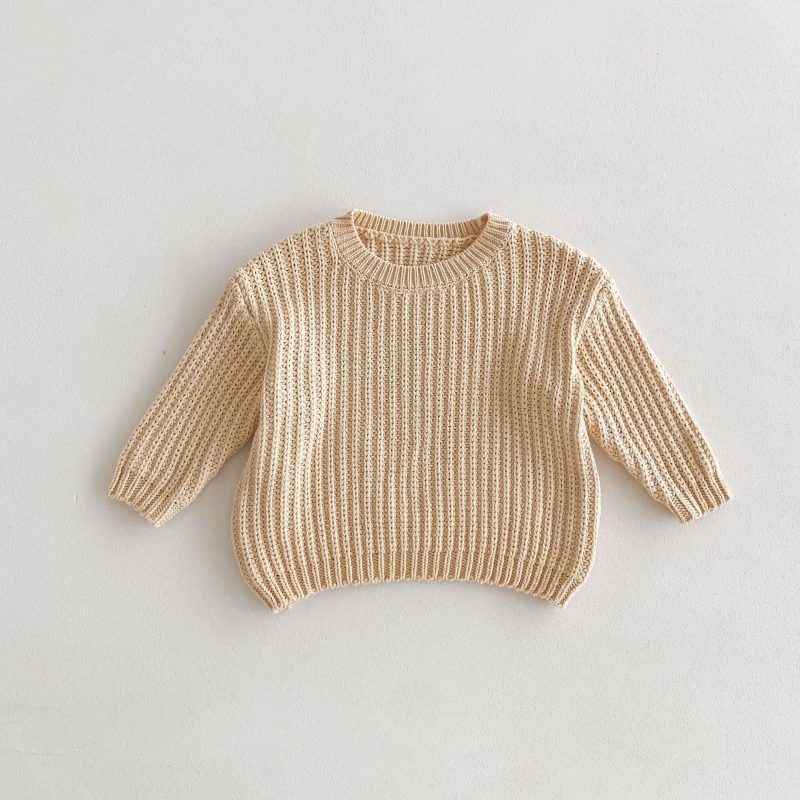 Handmade Thick Needle Kids' Sweater Pullover Sweater - Afbeelding 7