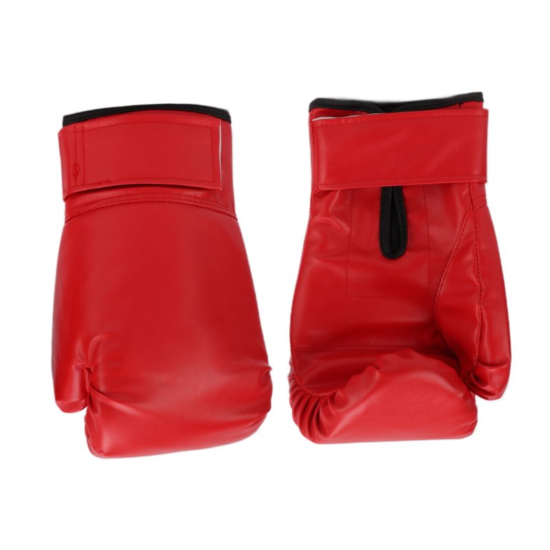 1Pair Adult Unisex Training Boxing Gloves Free Fight Sanda Muay Thai Boxing Gloves 10ozRed - Afbeelding 10