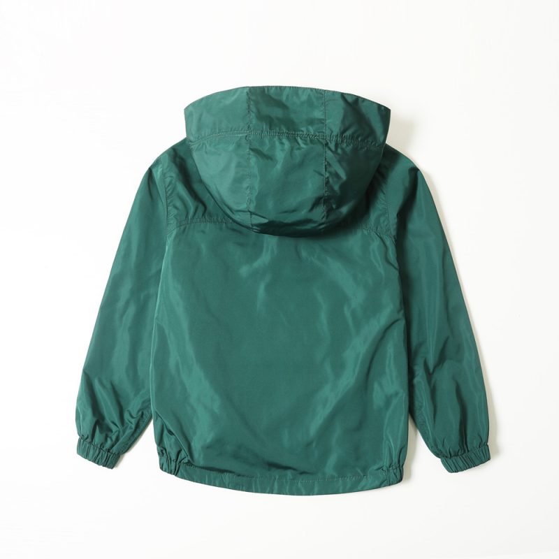 Coat Jacket Autumn New Medium And Big Kids Hood - Afbeelding 2