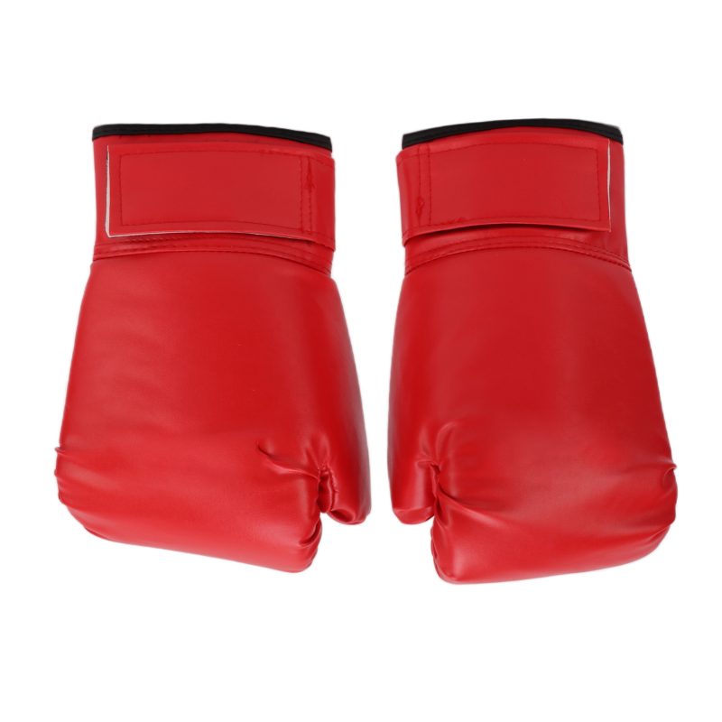 1Pair Adult Unisex Training Boxing Gloves Free Fight Sanda Muay Thai Boxing Gloves 10ozRed - Afbeelding 8