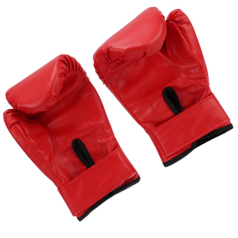 1Pair Adult Unisex Training Boxing Gloves Free Fight Sanda Muay Thai Boxing Gloves 10ozRed - Afbeelding 6