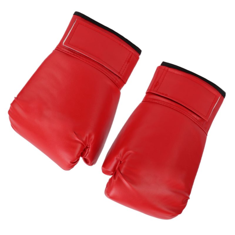 1Pair Adult Unisex Training Boxing Gloves Free Fight Sanda Muay Thai Boxing Gloves 10ozRed - Afbeelding 5